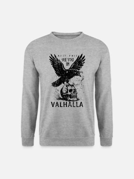 Odin Raven - See you in Valhalla - Mythology - Unisex Sweatshirt - salt & pepper