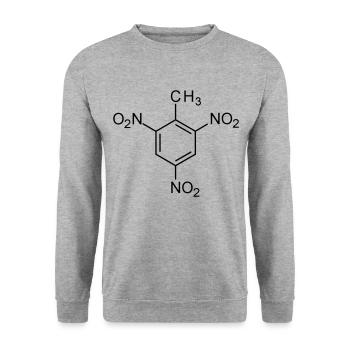 TNT Molecule - Unisex Sweatshirt - salt & pepper - Front - Alina (178cm) & Michal (187cm)