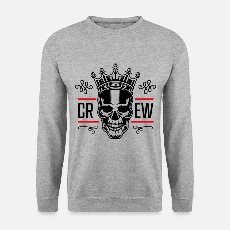 crew skeleton - Unisex Sweatshirt - salt & pepper