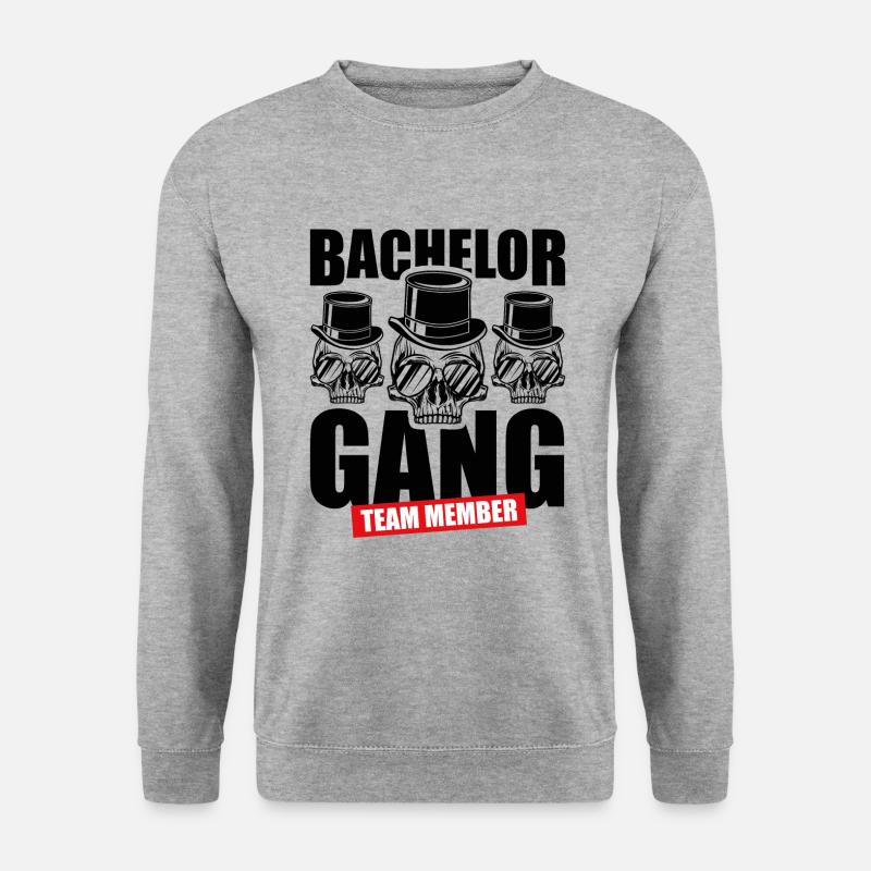 Bachelor gang team - Unisex Pullover - Weißgrau meliert
