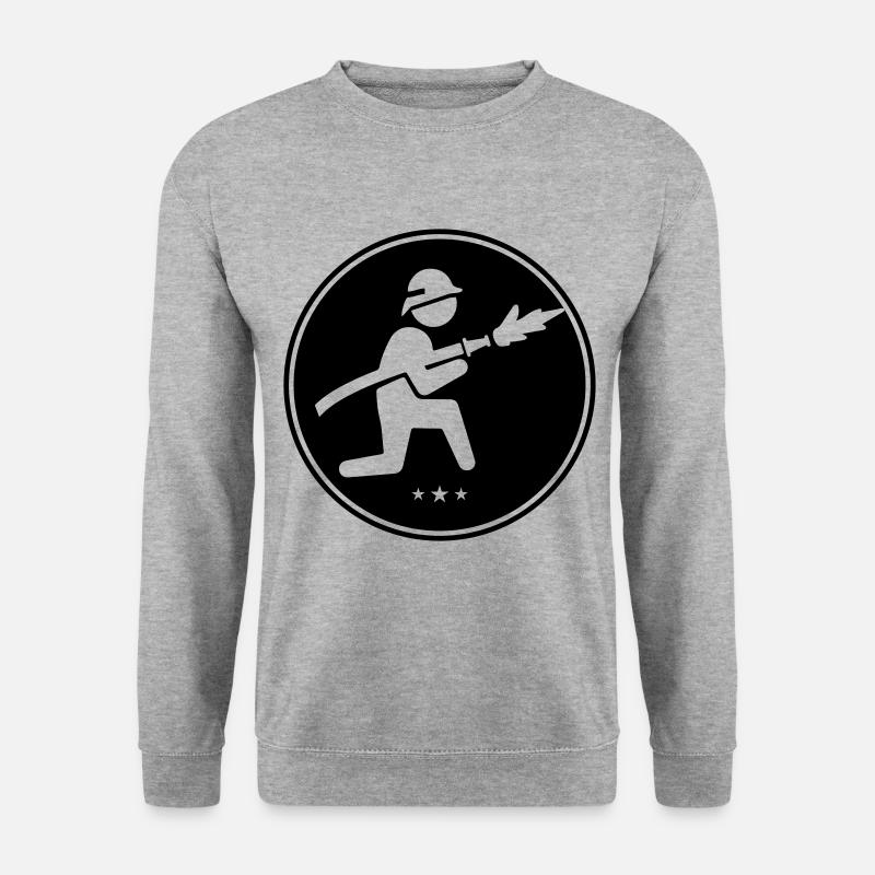 fire department icon - Unisex Sweatshirt - salt & pepper
