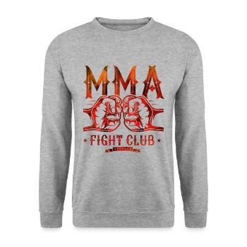 Mma Fight Club - Unisex Sweatshirt - salt & pepper - Front - Alina (178cm) & Michal (187cm)