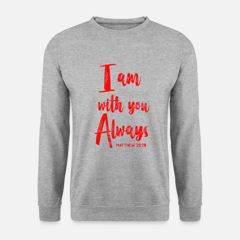 Jesus Christus Bibelvers - Unisex Pullover - Weißgrau meliert
