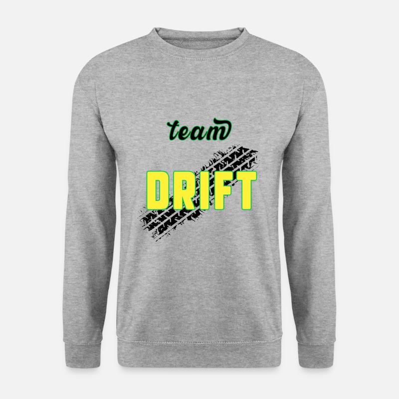 Team DRIFT - Unisex Pullover - Weißgrau meliert