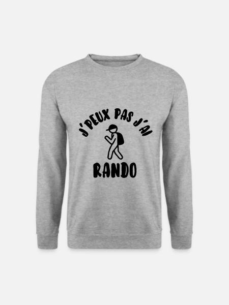 J’peux pas j’ai rando - Sweat-shirt Unisexe - gris chiné