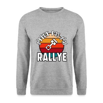 J’peux pas j’ai rallye - Sweat-shirt Unisexe - gris chiné - Devant - Alina (178cm) & Michal (187cm)
