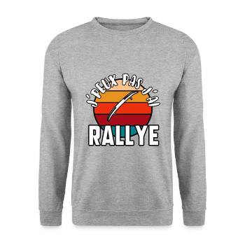J’peux pas j’ai rallye - Sweat-shirt Unisexe - gris chiné - Devant - Alina (178cm) & Michal (187cm)
