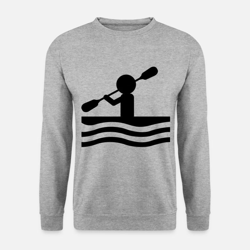 Rudern - Unisex Pullover - Weißgrau meliert