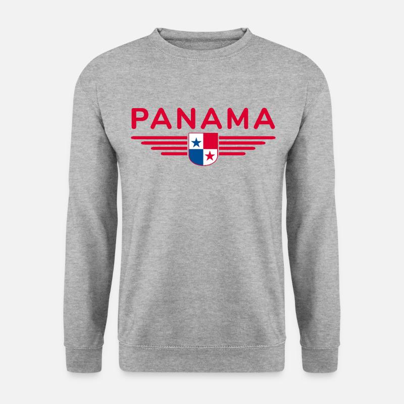 Panama T-Shirt Design - Unisex Pullover - Weißgrau meliert