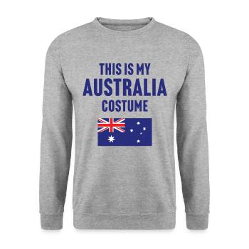 C’est mon costume d’Australie - Sweat-shirt Unisexe - gris chiné - Devant - Alina (178cm) & Michal (187cm)