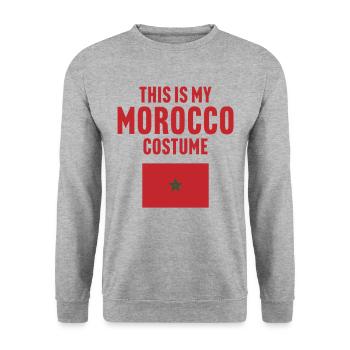 C’est mon costume de Maroc - Sweat-shirt Unisexe - gris chiné - Devant - Alina (178cm) & Michal (187cm)