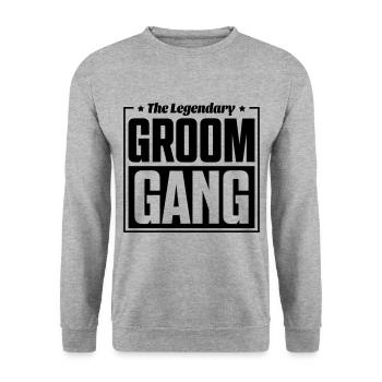 groom gang - Unisex Sweatshirt - salt & pepper - Front - Alina (178cm) & Michal (187cm)