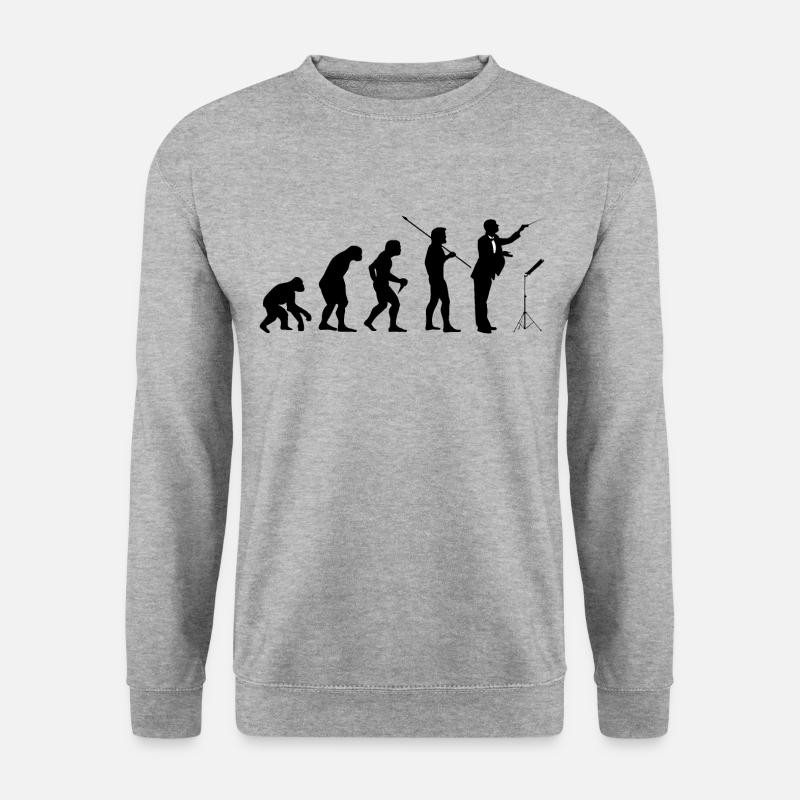 Dirigent - Unisex Pullover - Weißgrau meliert