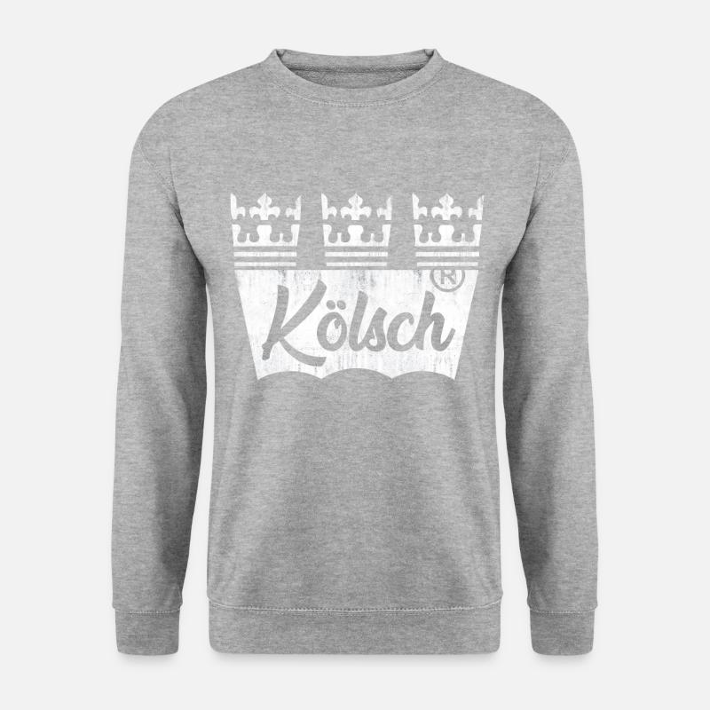 Orijinal Kölsch - Unisex Pullover - Weißgrau meliert