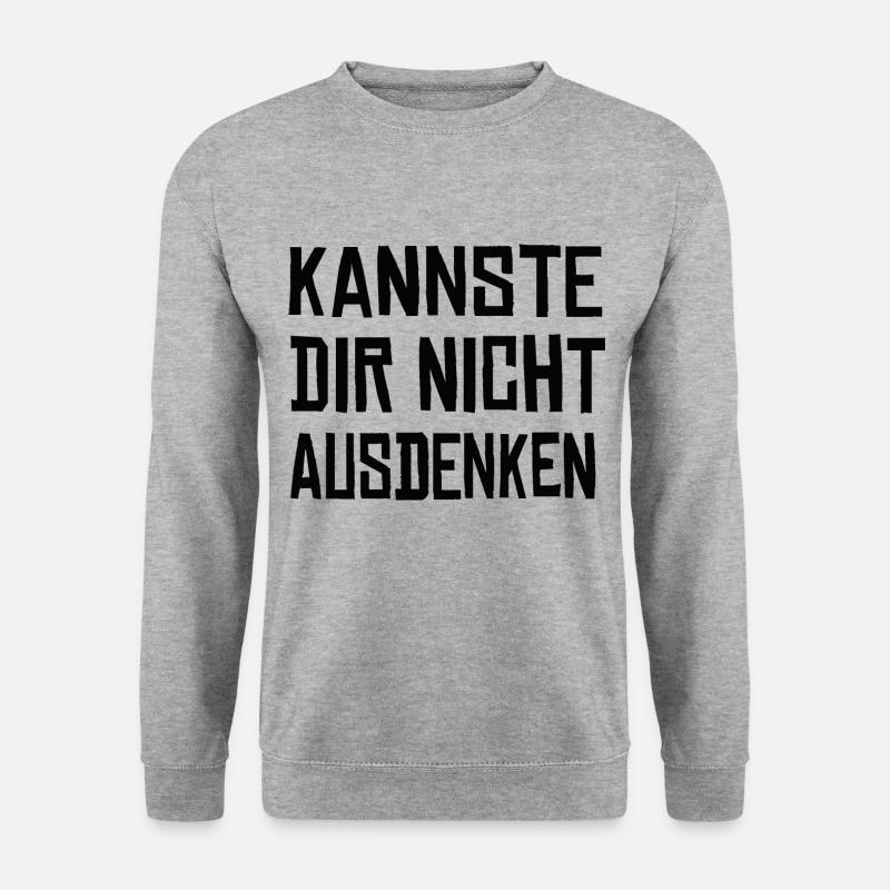 Kannste dir nicht ausdenken bruder Stream Geschenk - Unisex Pullover - Weißgrau meliert