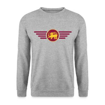 J’aime le Sri Lanka, T-shirt design de style élégance - Sweat-shirt Unisexe - gris chiné - Devant - Alina (178cm) & Michal (187cm)