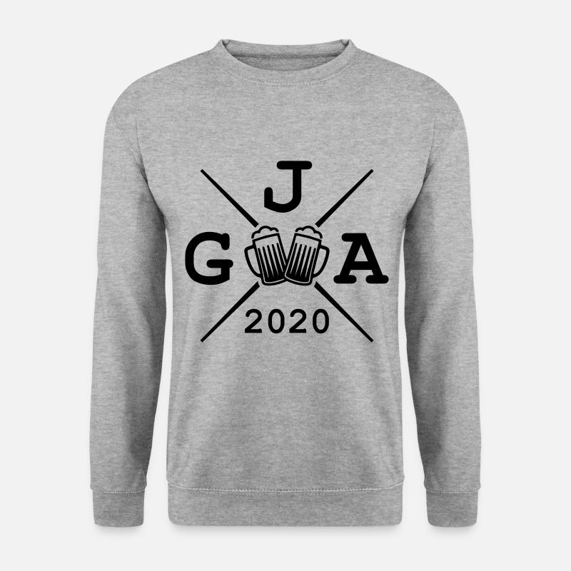 jga 2020 bier - Unisex Pullover - Weißgrau meliert