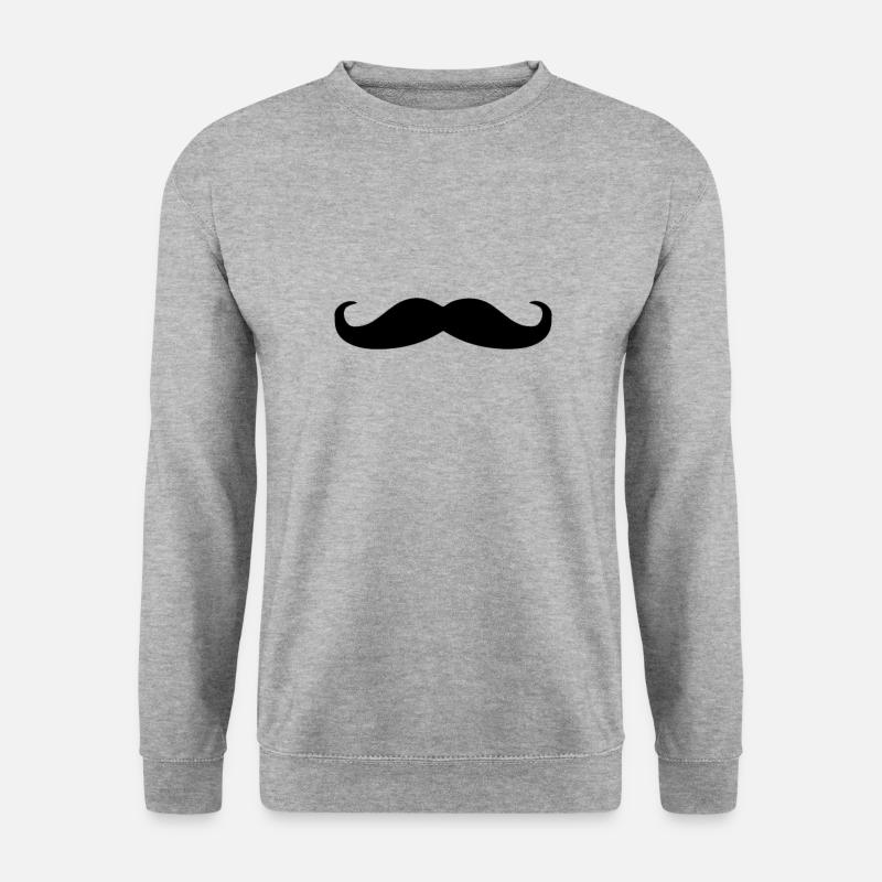 Bart - Simple Design - Unisex Pullover - Weißgrau meliert