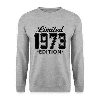 édition limitée 1973 - Sweat-shirt Unisexe - gris chiné - Devant - Alina (178cm) & Michal (187cm)