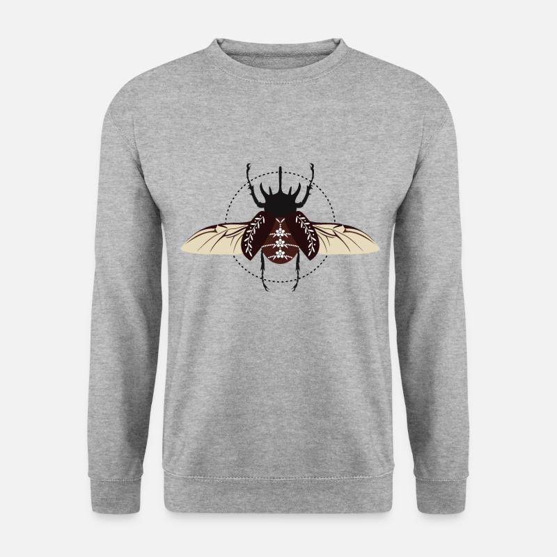 Atlaskäfer - Unisex Pullover - Weißgrau meliert