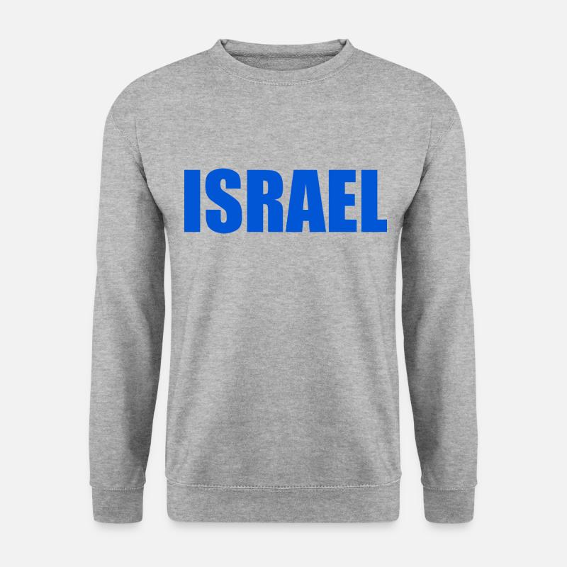 Israel - Unisex Pullover - Weißgrau meliert