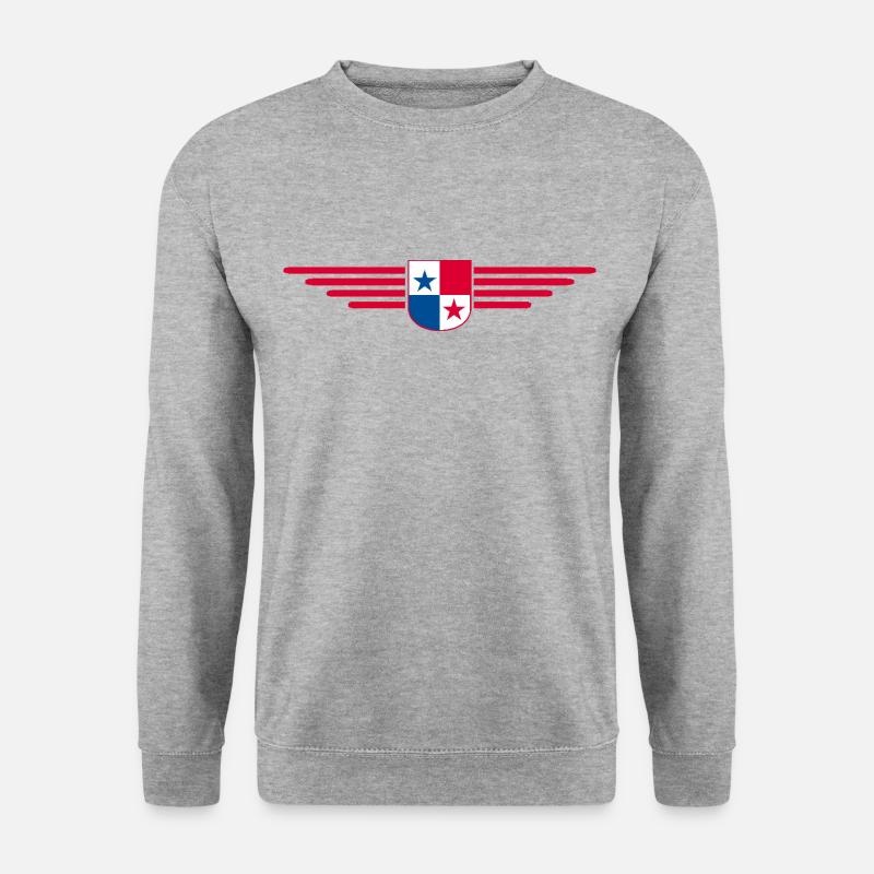 Panama T-Shirt Design - Unisex Pullover - Weißgrau meliert