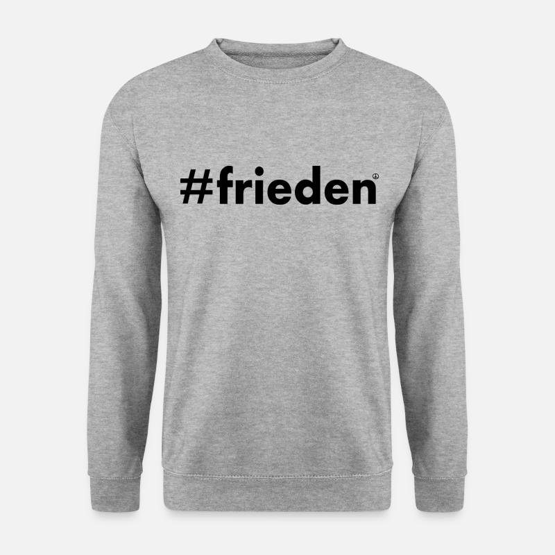 Frieden - Unisex Pullover - Weißgrau meliert