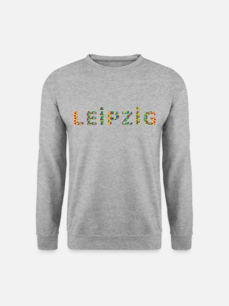 Leipzig Fan T-Shirt – Für echte Fans! - Unisex Pullover - Weißgrau meliert