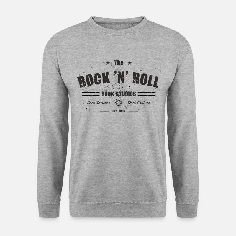 ROCK 'N' ROLL ROCK STUDIOS - Unisex Sweatshirt - salt & pepper