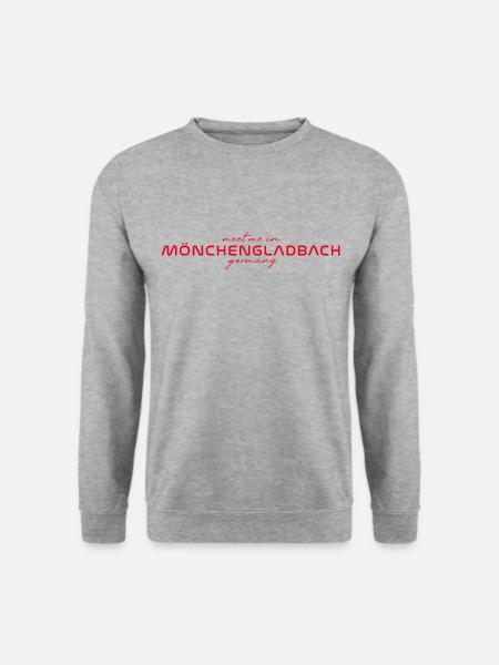 Mönchengladbach T-Shirt – Für echte Fans - Unisex Pullover - Weißgrau meliert