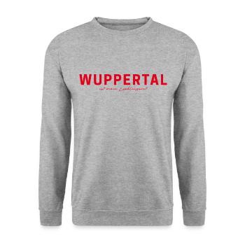 Wuppertal T-Shirt – Perfect for Fans & Lovers - Unisex Sweatshirt - salt & pepper - Front - Alina (178cm) & Michal (187cm)