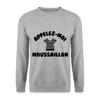 Appelez moi moussaillon - Sweat-shirt Unisexe - gris chiné - Devant - Alina (178cm) & Michal (187cm)