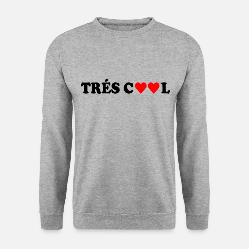 Tres cool - Unisex Pullover - Weißgrau meliert