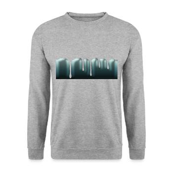Drop - Unisex Sweatshirt - salt & pepper - Front - Alina (178cm) & Michal (187cm)