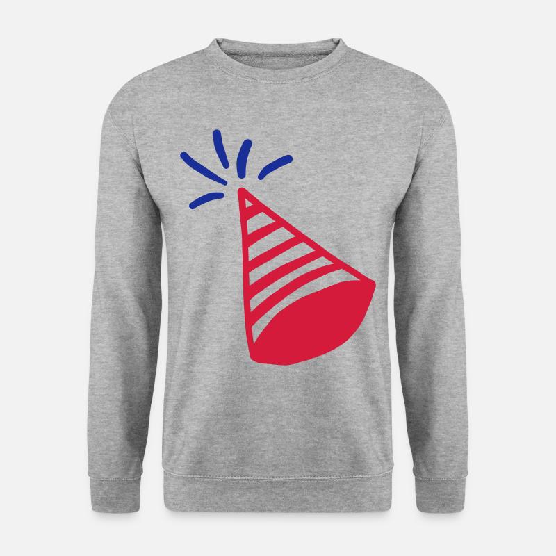 USA Party Hut - Unisex Pullover - Weißgrau meliert