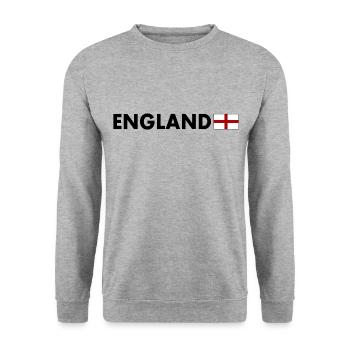 England - Unisex Sweatshirt - salt & pepper - Front - Alina (178cm) & Michal (187cm)