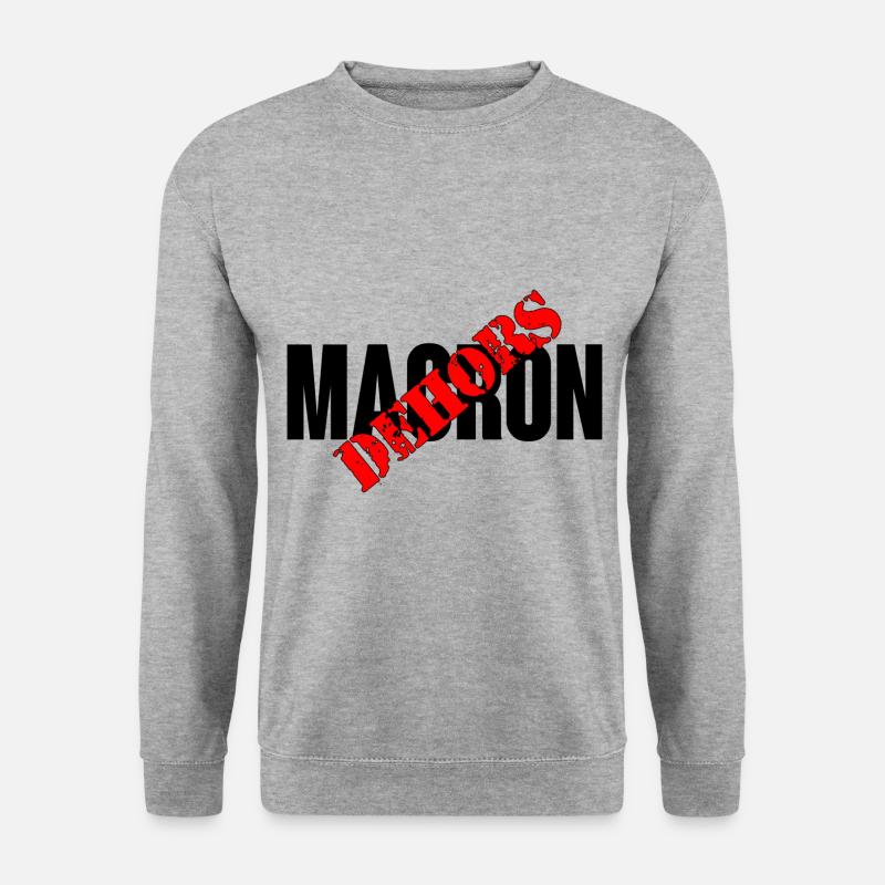 Macron out - Unisex Sweatshirt - salt & pepper