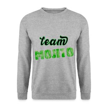 Team MOJITO - Unisex Sweatshirt - salt & pepper - Front - Alina (178cm) & Michal (187cm)