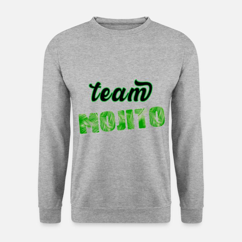 Team MOJITO - Unisex Pullover - Weißgrau meliert