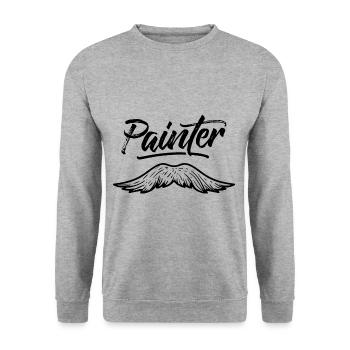 Maler Lackierer Malen Beruf Malerbetrieb - Unisex Pullover - Weißgrau meliert - Vorne - Alina (178cm) & Michal (187cm)