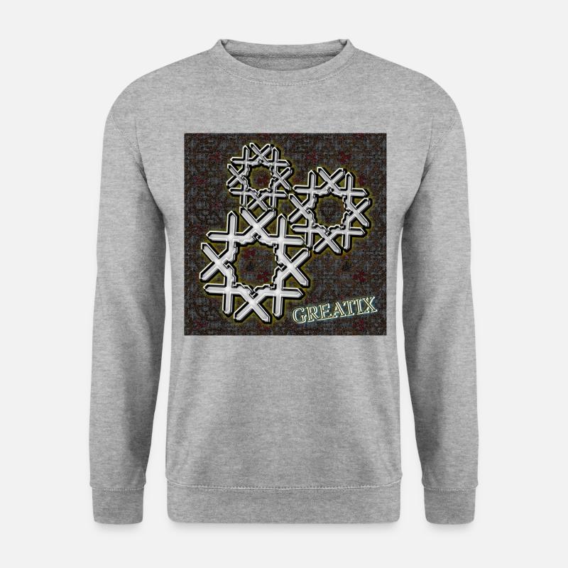 GREATIX - Shop WoW - 2023 - Unisex Pullover - Weißgrau meliert