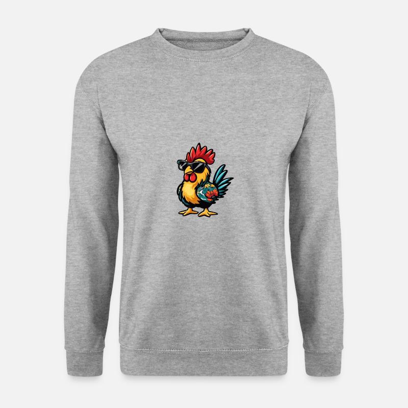 Rooster Comic Holiday - Unisex Sweatshirt - salt & pepper