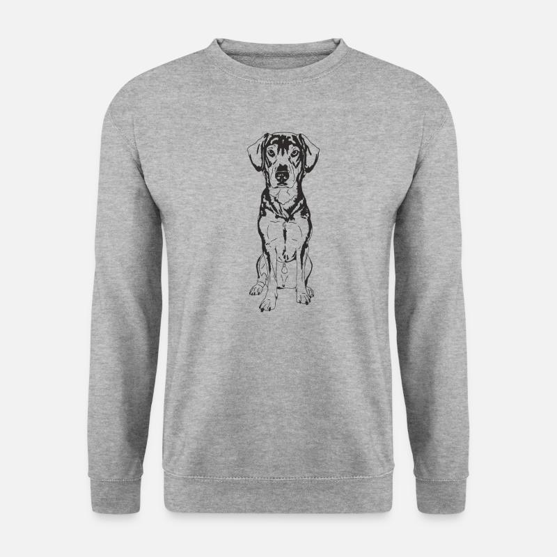 Schäferhund Mix - Unisex Pullover - Weißgrau meliert