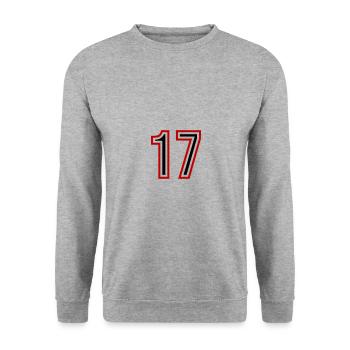 Maillot 17 Nombre d’années - Sweat-shirt Unisexe - gris chiné - Devant - Alina (178cm) & Michal (187cm)