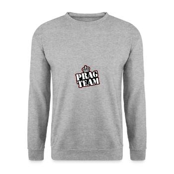 Prague Team - Unisex Sweatshirt - salt & pepper - Front - Alina (178cm) & Michal (187cm)
