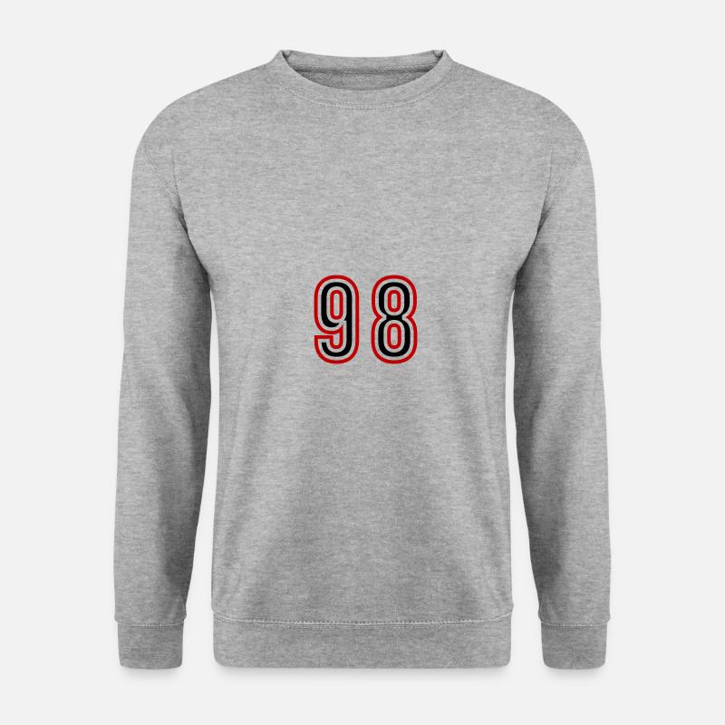98 Number Years Jersey - Unisex Sweatshirt - salt & pepper