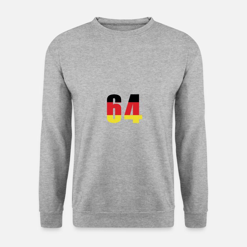 64 Number Germany Jersey - Unisex Sweatshirt - salt & pepper