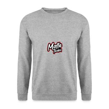 L’équipe Malle - Sweat-shirt Unisexe - gris chiné - Devant - Alina (178cm) & Michal (187cm)