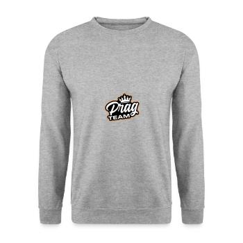 Prag Team - Unisex Pullover - Weißgrau meliert - Vorne - Alina (178cm) & Michal (187cm)