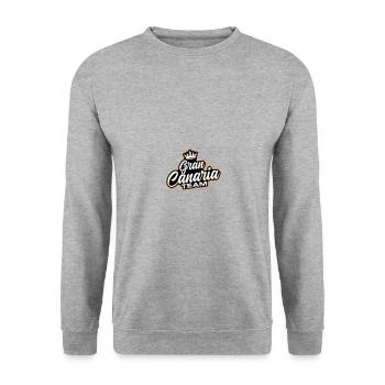 L’équipe de Gran Canaria - Sweat-shirt Unisexe - gris chiné - Devant - Alina (178cm) & Michal (187cm)